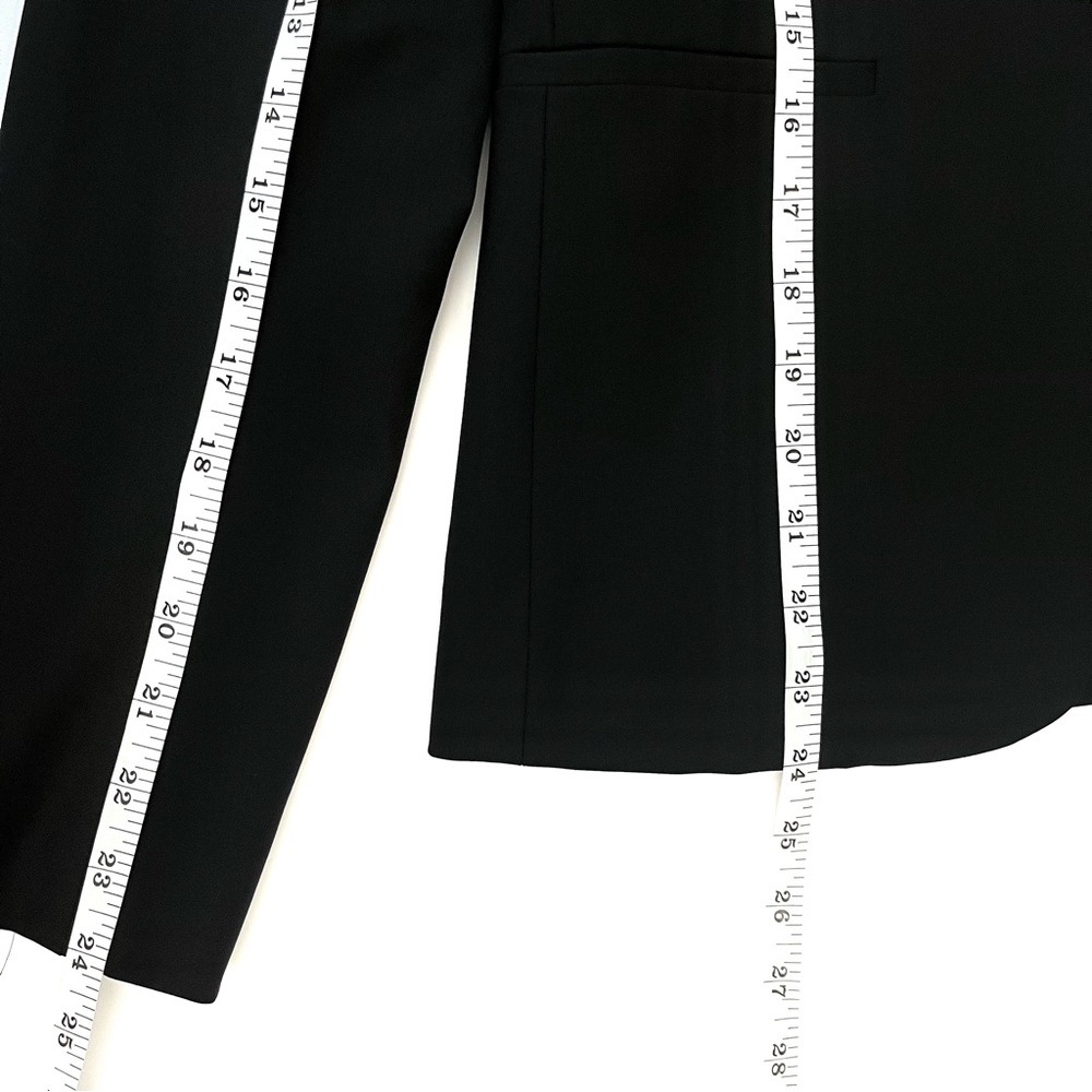 NWT | Theory | Black Wool Blend | Contemporary Women Blazer | Sz Medium - Picture 14 of 16